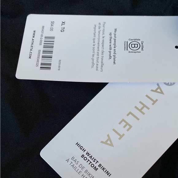NWT Athleta High Waist Bikini Bottom Sz XL - Picture 4 of 4